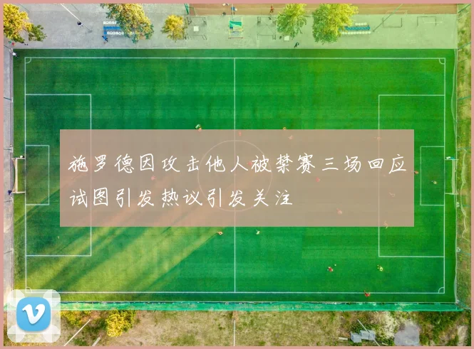 施罗德因攻击他人被禁赛三场回应试图引发热议引发关注